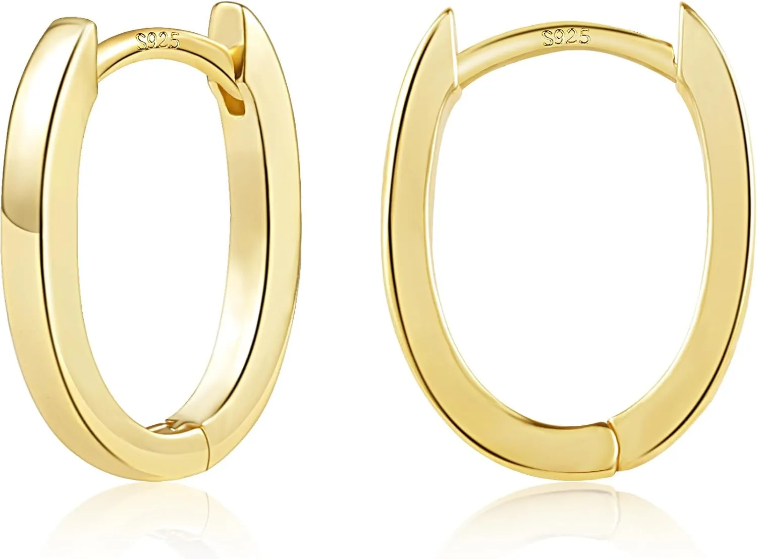 14K Gold Plated 925 Sterling Silver Post Earrings - Hypoallergenic