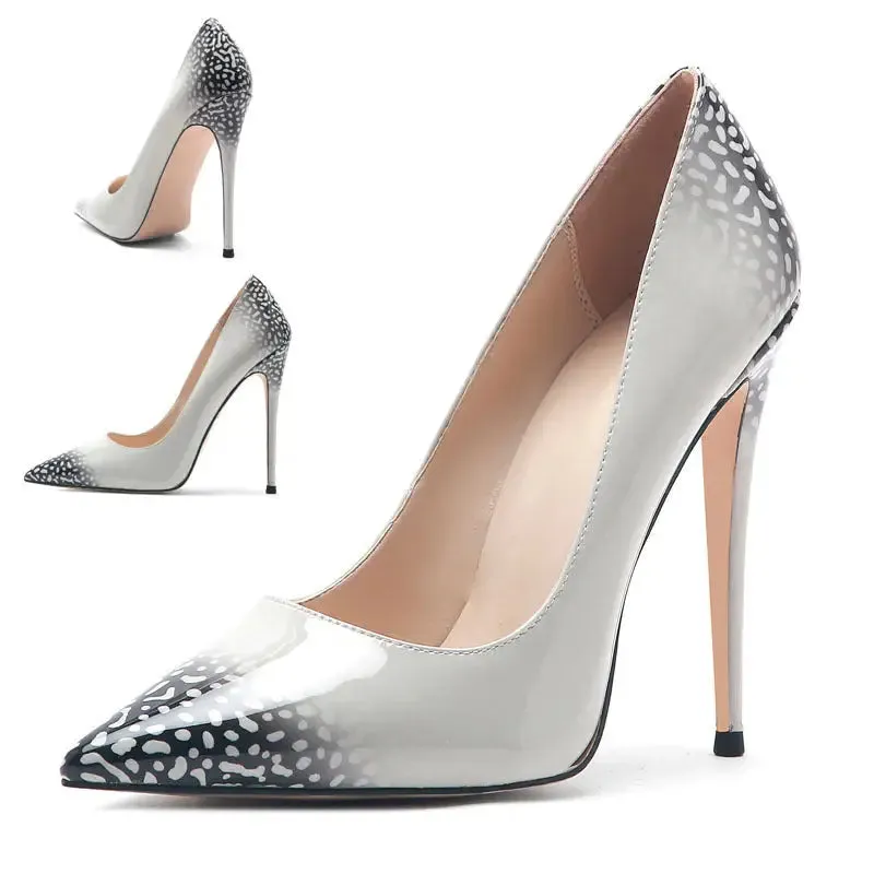 3D Printed High Heels | Stylish 12cm Microfiber Stilettos