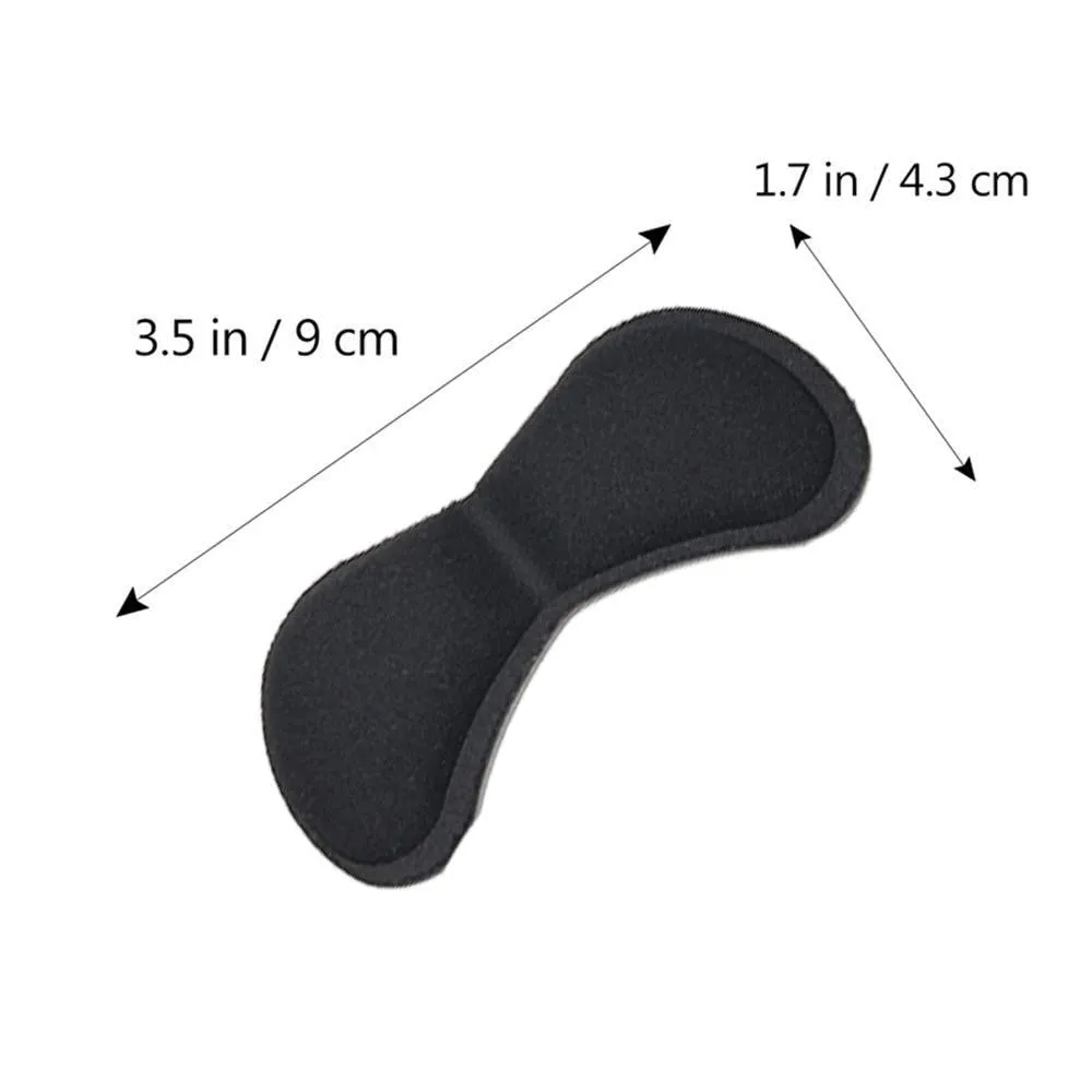 4 Pairs Heel Cushion Pads, Shoe Fillers for Big Shoes Soft Comfortable Heel Liners Self Adhesive Shoe Insoles Stickers for Prevent Rubbing and Sliding