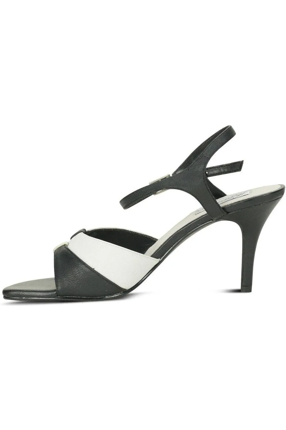 9720-Bella Leather Vintage Sandal | Black Leather