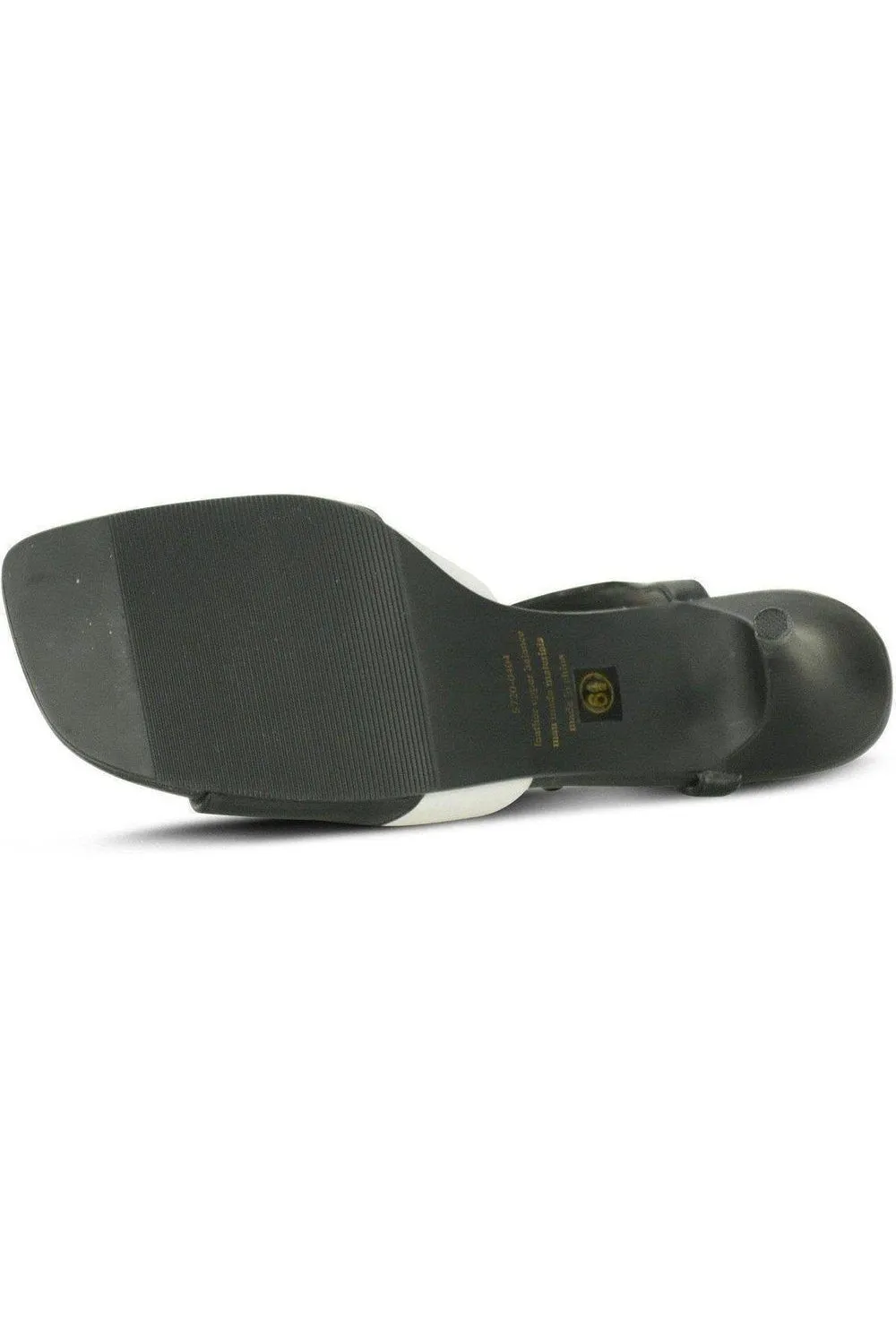 9720-Bella Leather Vintage Sandal | Black Leather