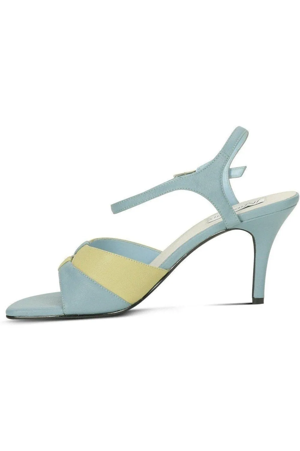 9720-Bella Leather Vintage Sandal | Blue Leather