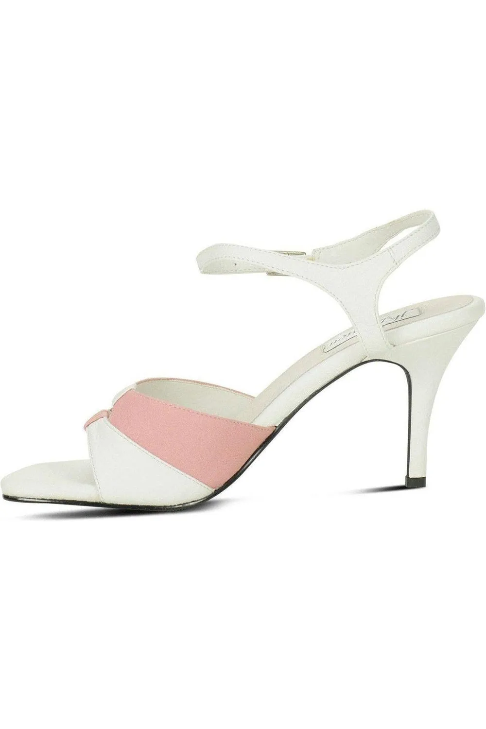 9720-Bella Leather Vintage Sandal | White Leather