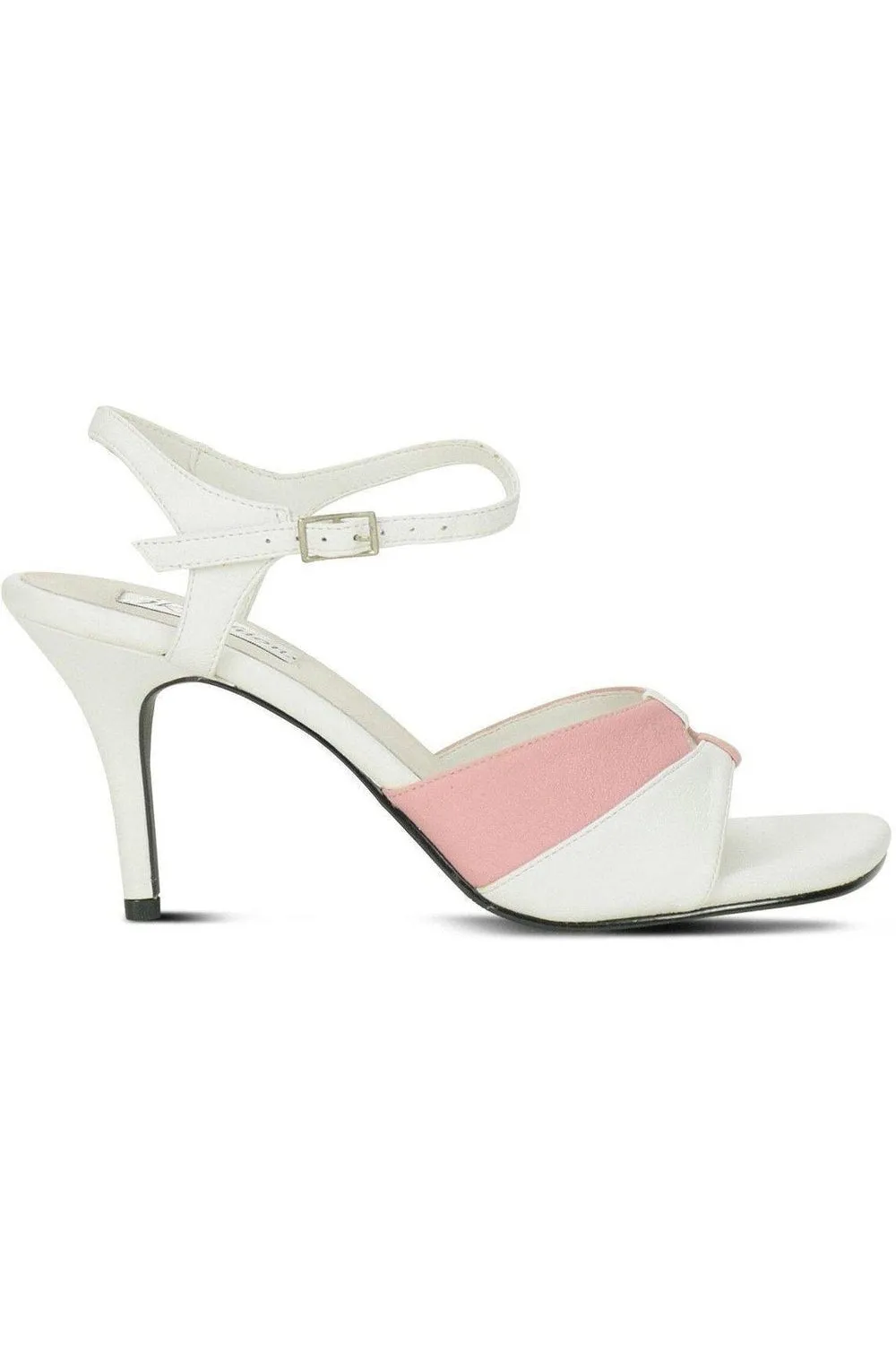 9720-Bella Leather Vintage Sandal | White Leather