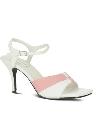 9720-Bella Leather Vintage Sandal | White Leather