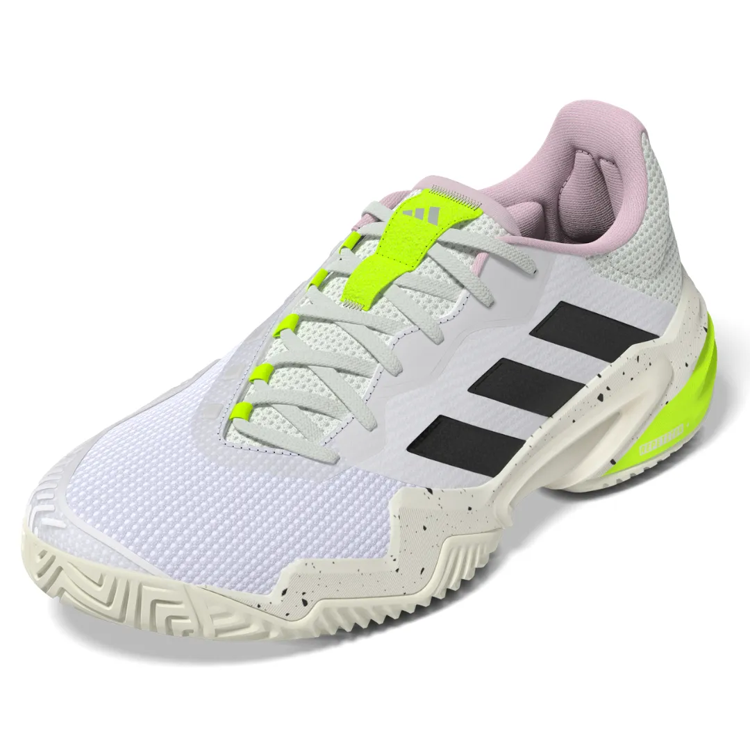 Adidas Barricade 13 Women Tennis Shoes - White/Black/Jade