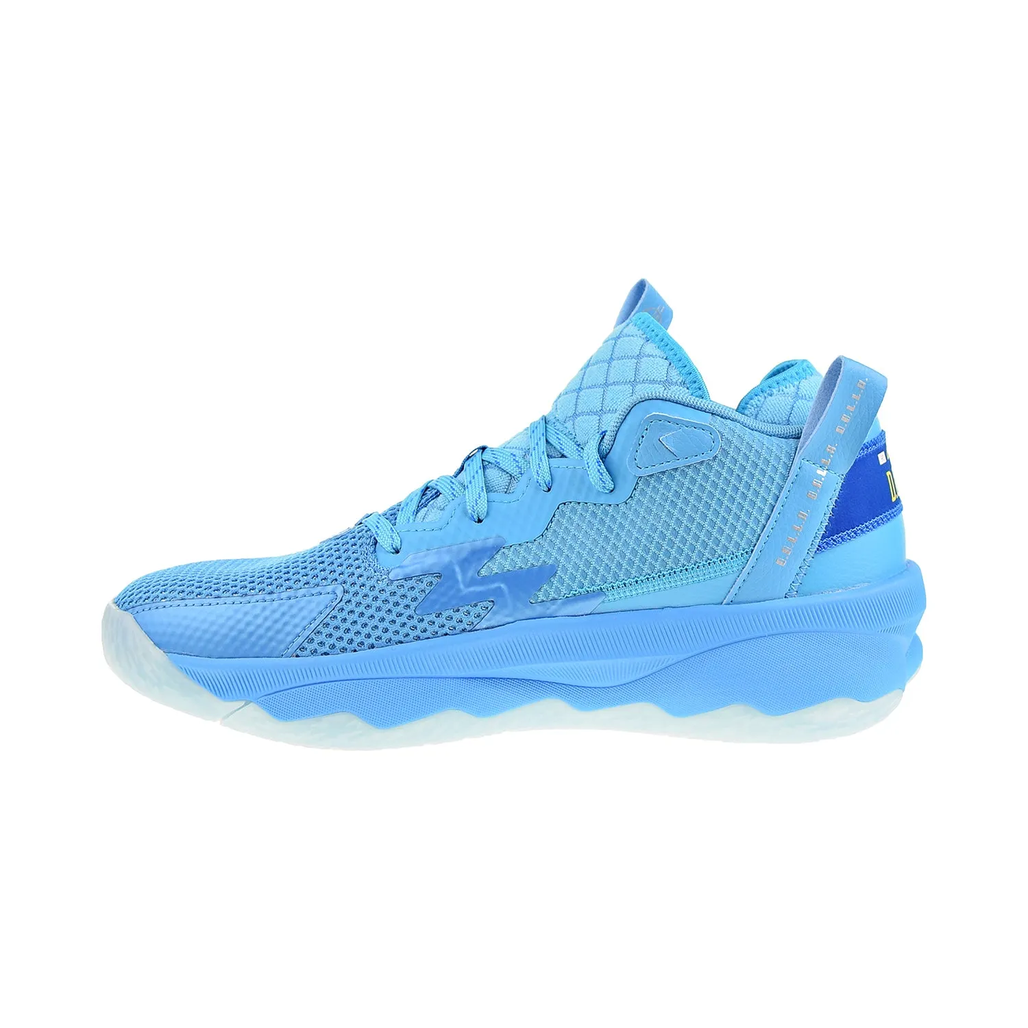 Adidas Dame 8 J Big Kids' Shoes Signal Cyan/Silver Metallic/Shock Cyan