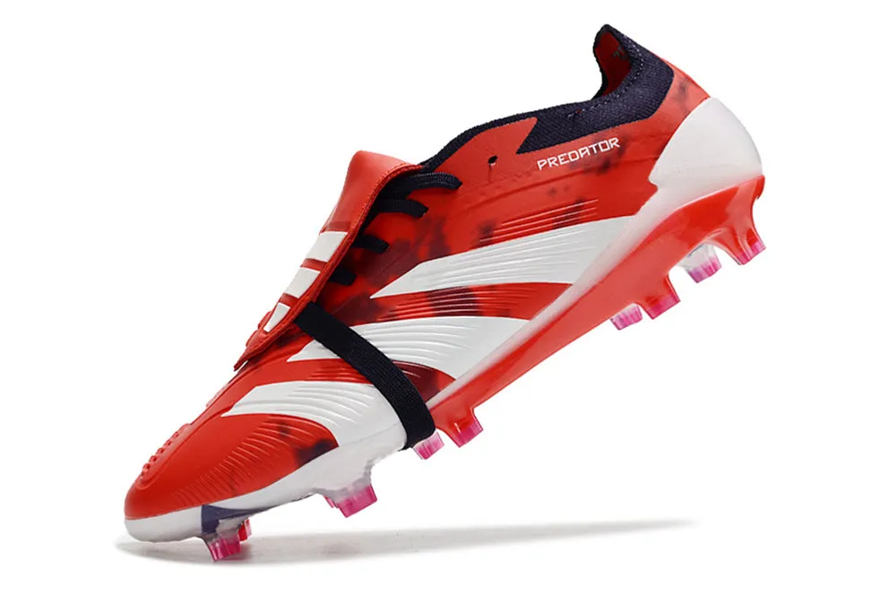 Adidas Predator Accuracy  Shoes - White | Crimson Red - FREE SHIPPING WORLDWIDE