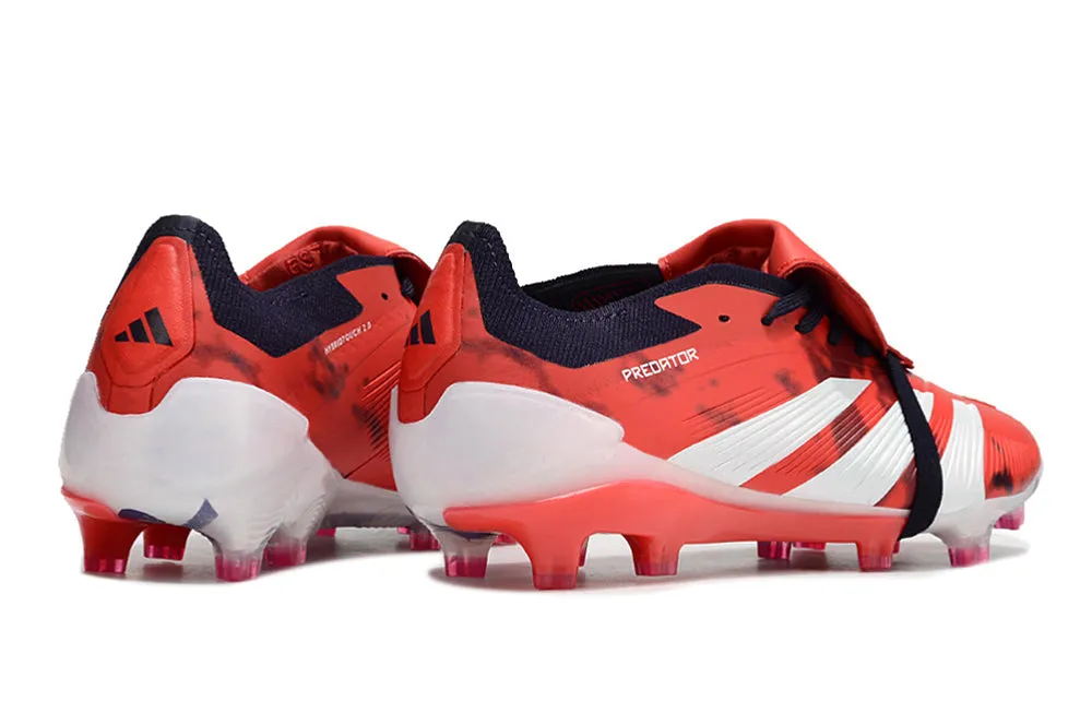 Adidas Predator Accuracy  Shoes - White | Crimson Red - FREE SHIPPING WORLDWIDE