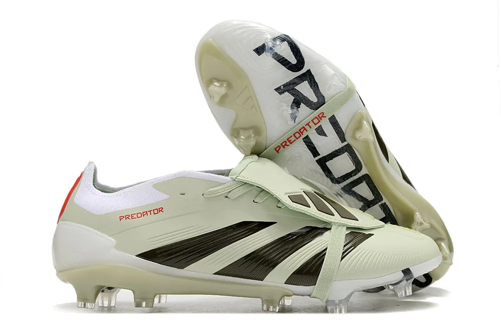 Adidas Predator Elite Shoes - Off White | Red | Black - FREE SHIPPING WORLDWIDE