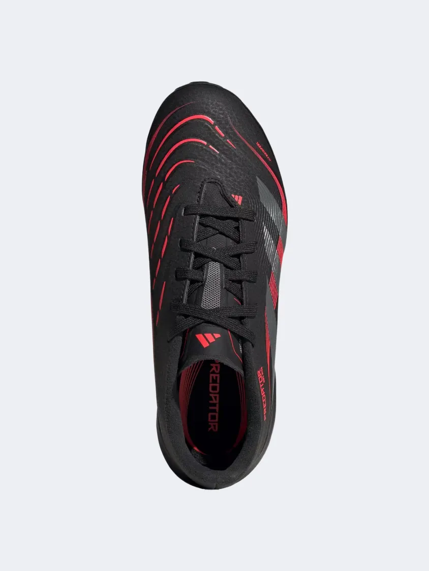 Adidas Predator League Tf Kids Football Shoes Black/Grey/Red