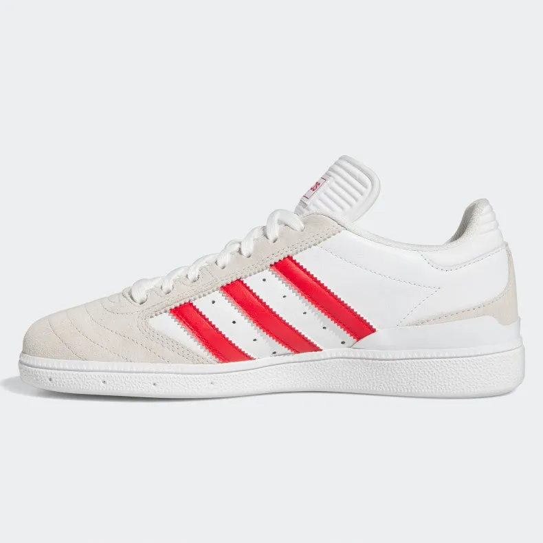 Adidas Skateboarding Busenitz Skateboarding Shoe - White/Better Scarlet/Gold Metallic