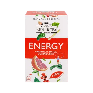 AHMAD TEA ENERGY GRAPEFRUIT, MATE & GUARA SEED 20PCS