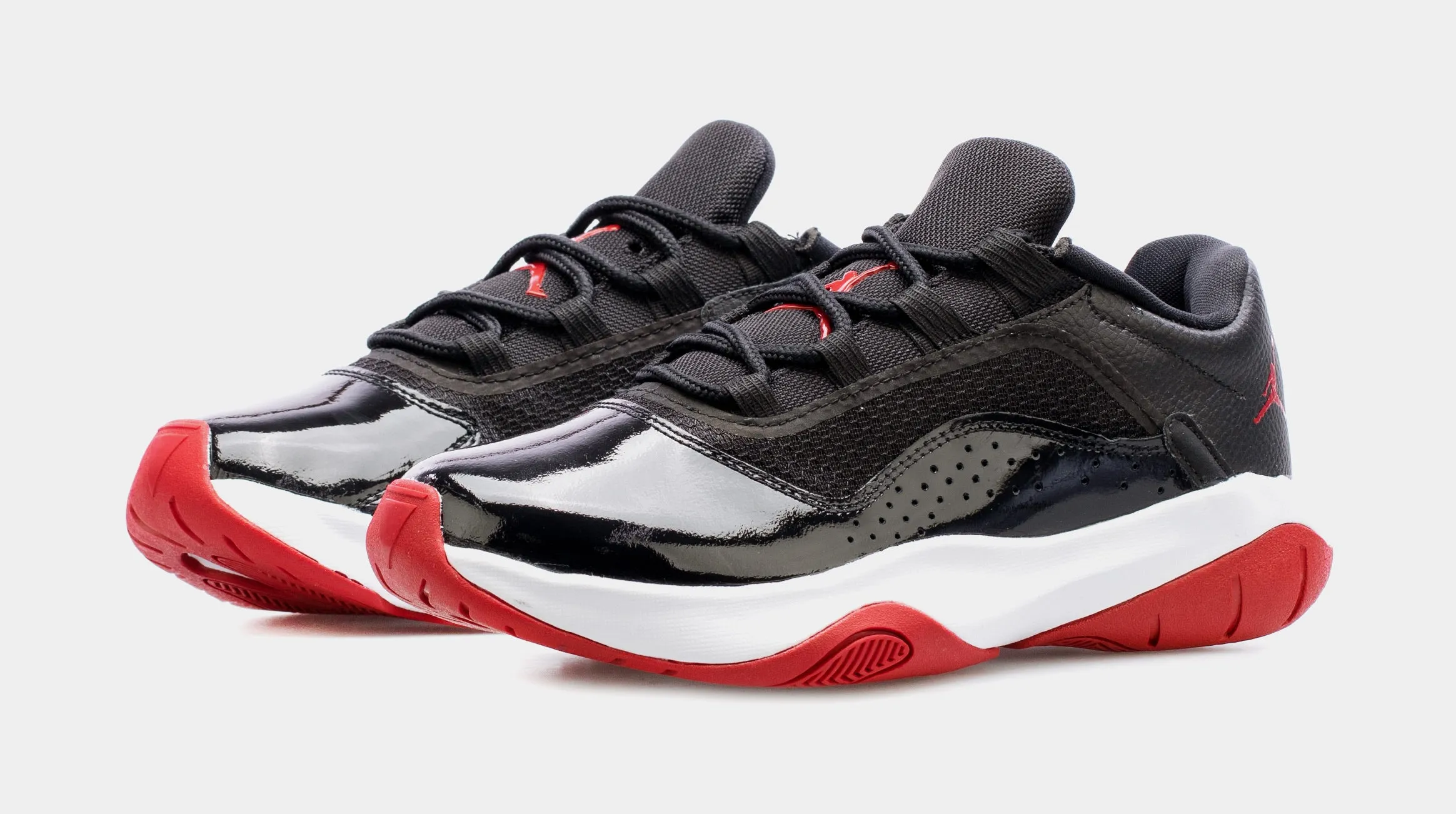 Air Jordan 11 CMFT Low Grade School Basketball Shoes (Black/Red)