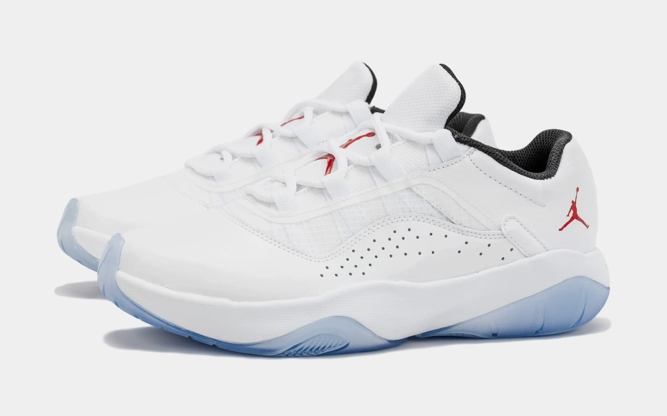 Air Jordan 11 CMFT Low Grade School Lifestyle Shoes (White/Blue)