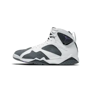 Air Jordan 7 Mens Retro Shoes 'White/Varsity Purple'