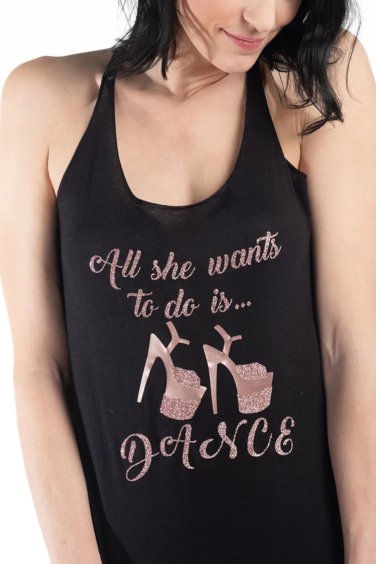 All she wants to do is DANCE tank