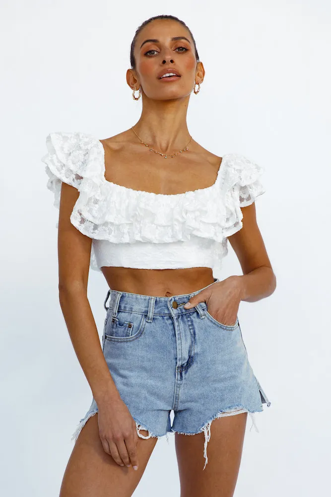 Amiens Crop Top White