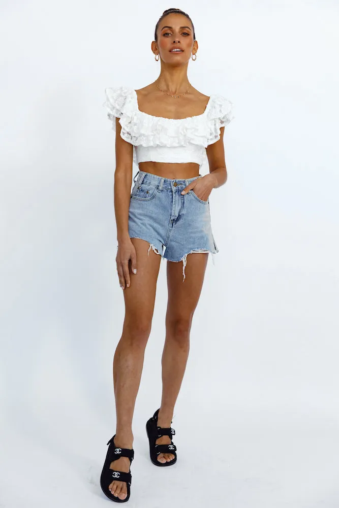 Amiens Crop Top White