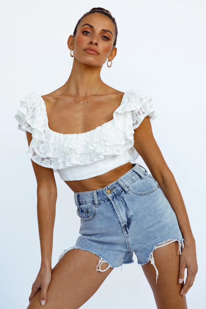 Amiens Crop Top White