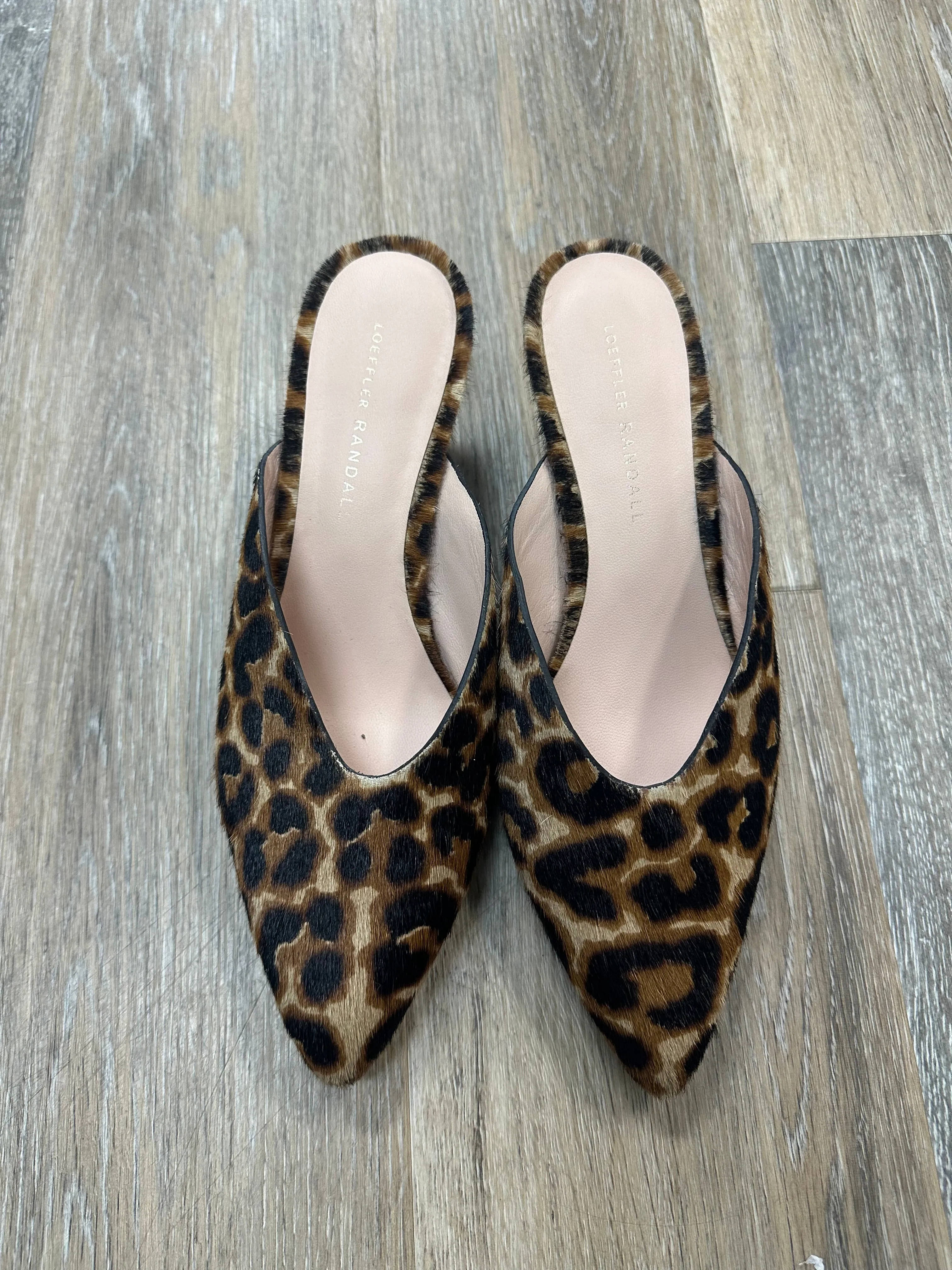 Animal Print Shoes Heels Kitten Loeffler Randall, Size 8