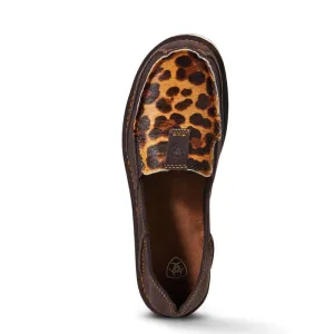 ARIAT CHOCOLATE SUEDE LEOPARD CRUISER