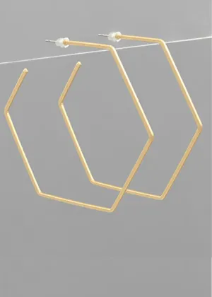 Aspen Hex Hoops