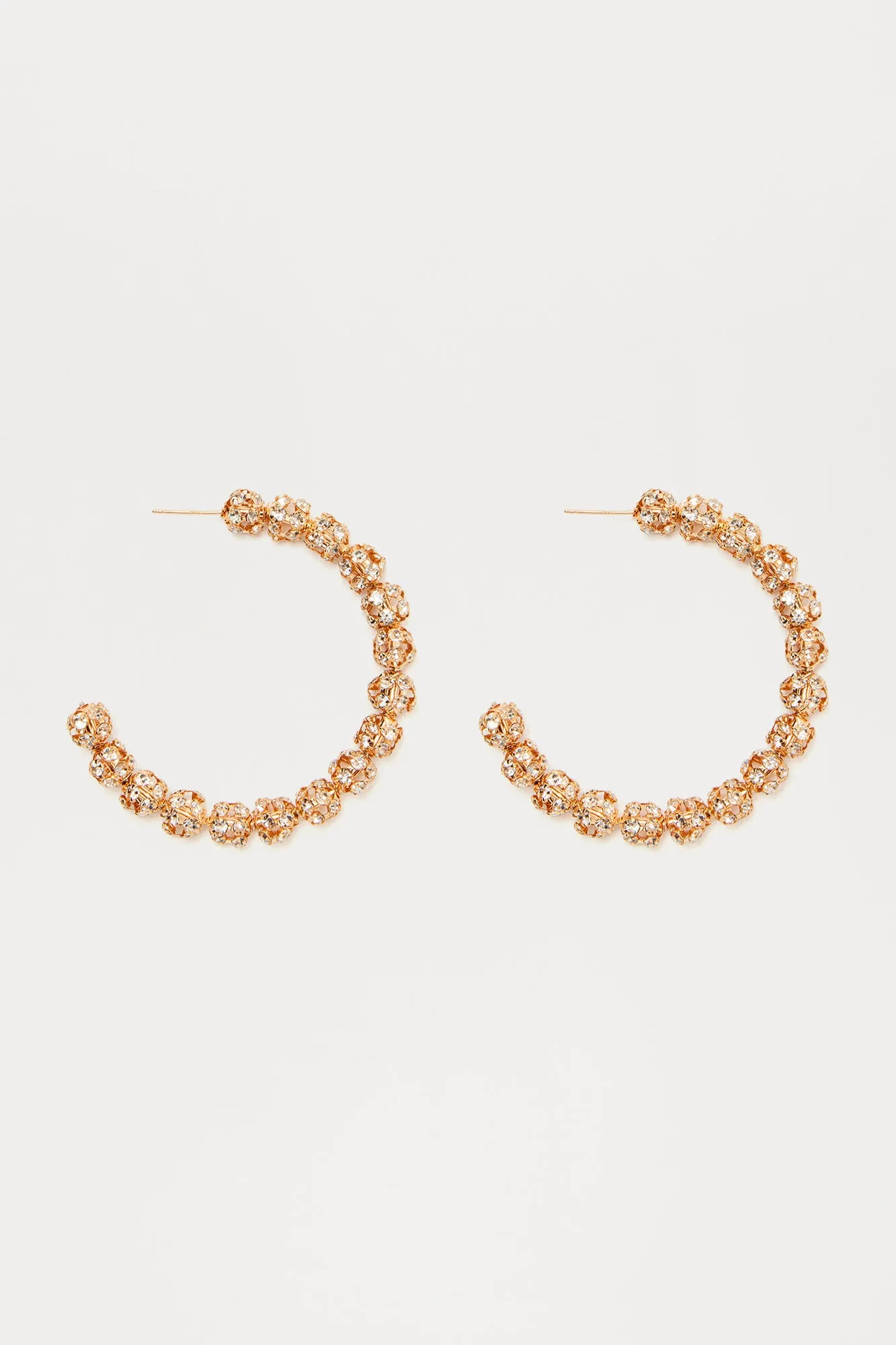 Ballin Ain't Easy Hoop Earrings - Gold