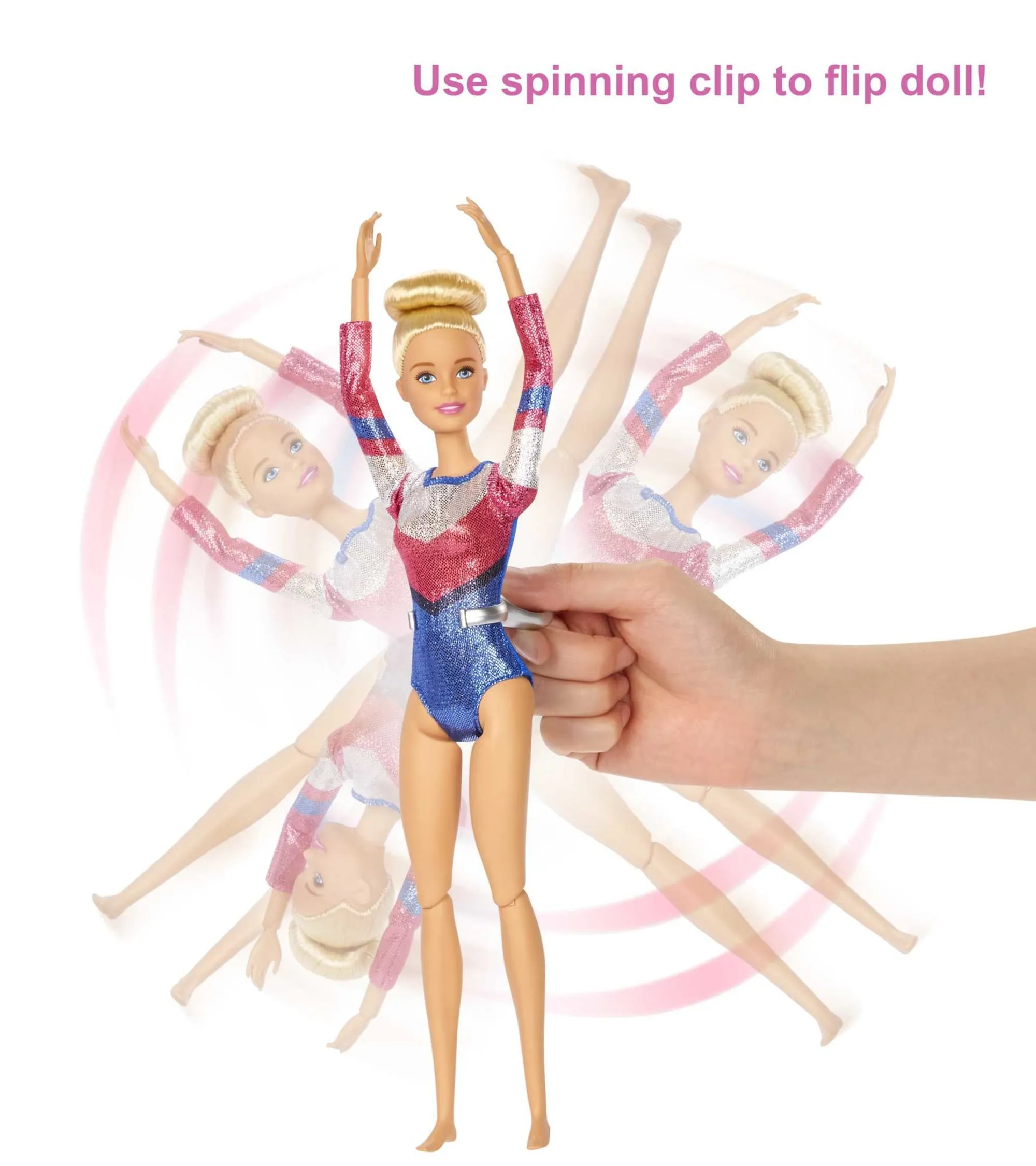 Barbie Career Gymnastics Playset With Doll, Balance Beam And 15 Accessories