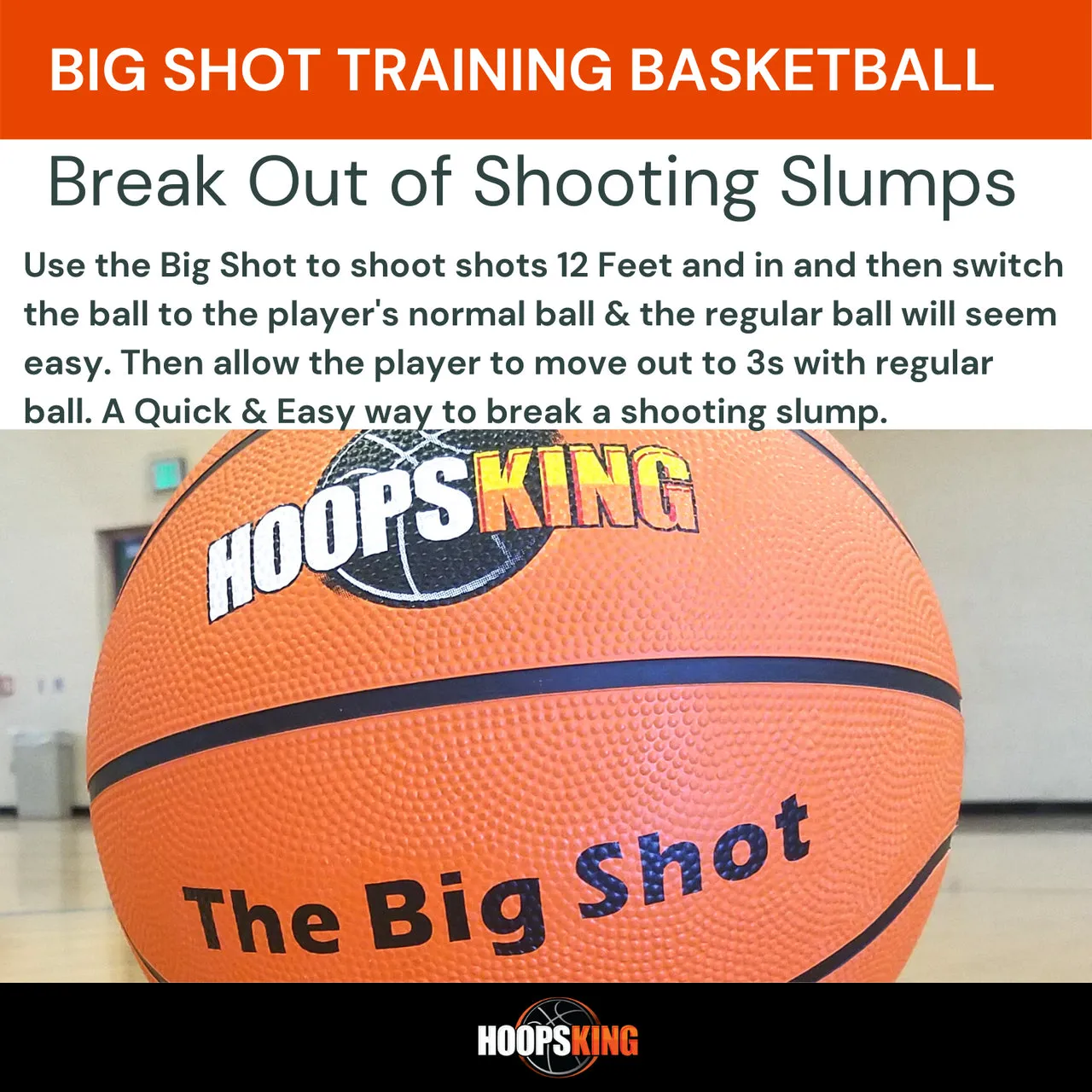 Big Shot 33" Training Basketball w- Training Video