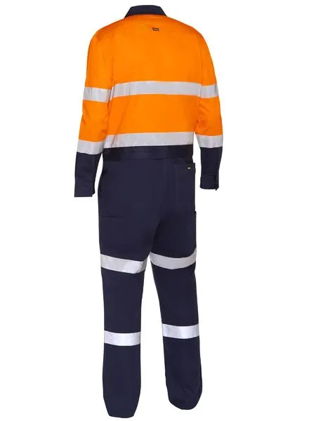 Bisley Taped Hi Vis Work Coverall With Waist Zip Opening (BC6066T)