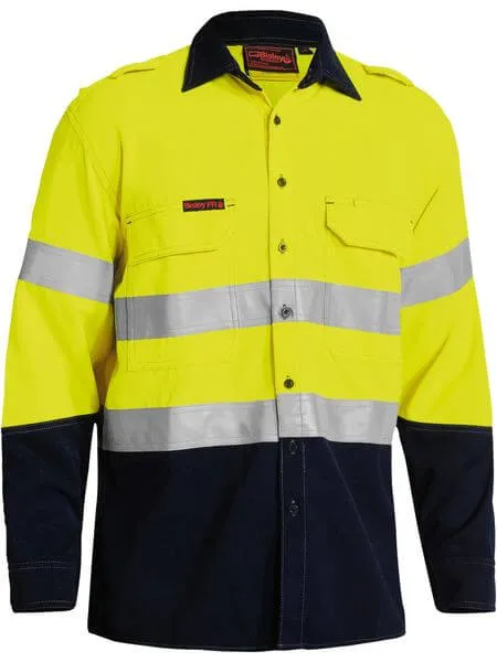 Bisley Tencate Tecasafe Plus 700 Taped Hi Vis Fr Vented Shirt (BS8082T)