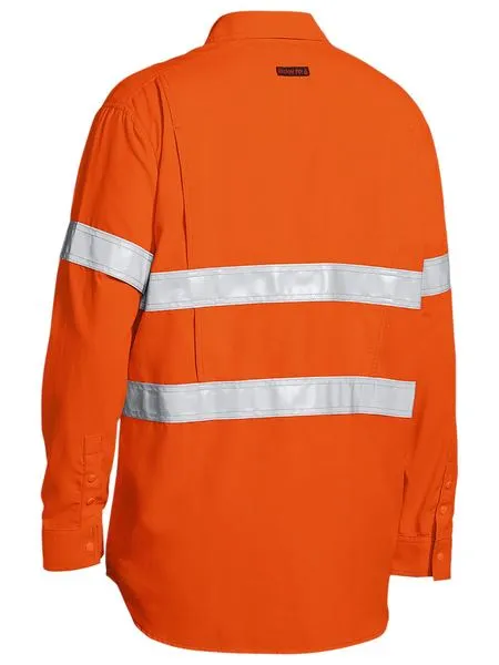 Bisley Tencate Tecasafe Plus Taped Hi Vis FR Lightweight Vented Long Sleeve Shirt (BS8238T)