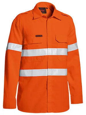 Bisley Tencate Tecasafe Plus Taped Hi Vis FR Lightweight Vented Long Sleeve Shirt (BS8238T)