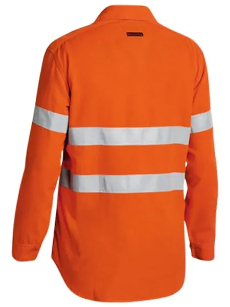 Bisley Tencate Tecasafe Plus Taped Hi Vis Fr Non Vented Shirt - Long Sleeve (BS8197T)