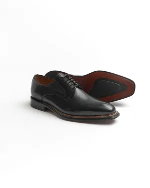 Black Chiseled Toe Derby Dress Shoe