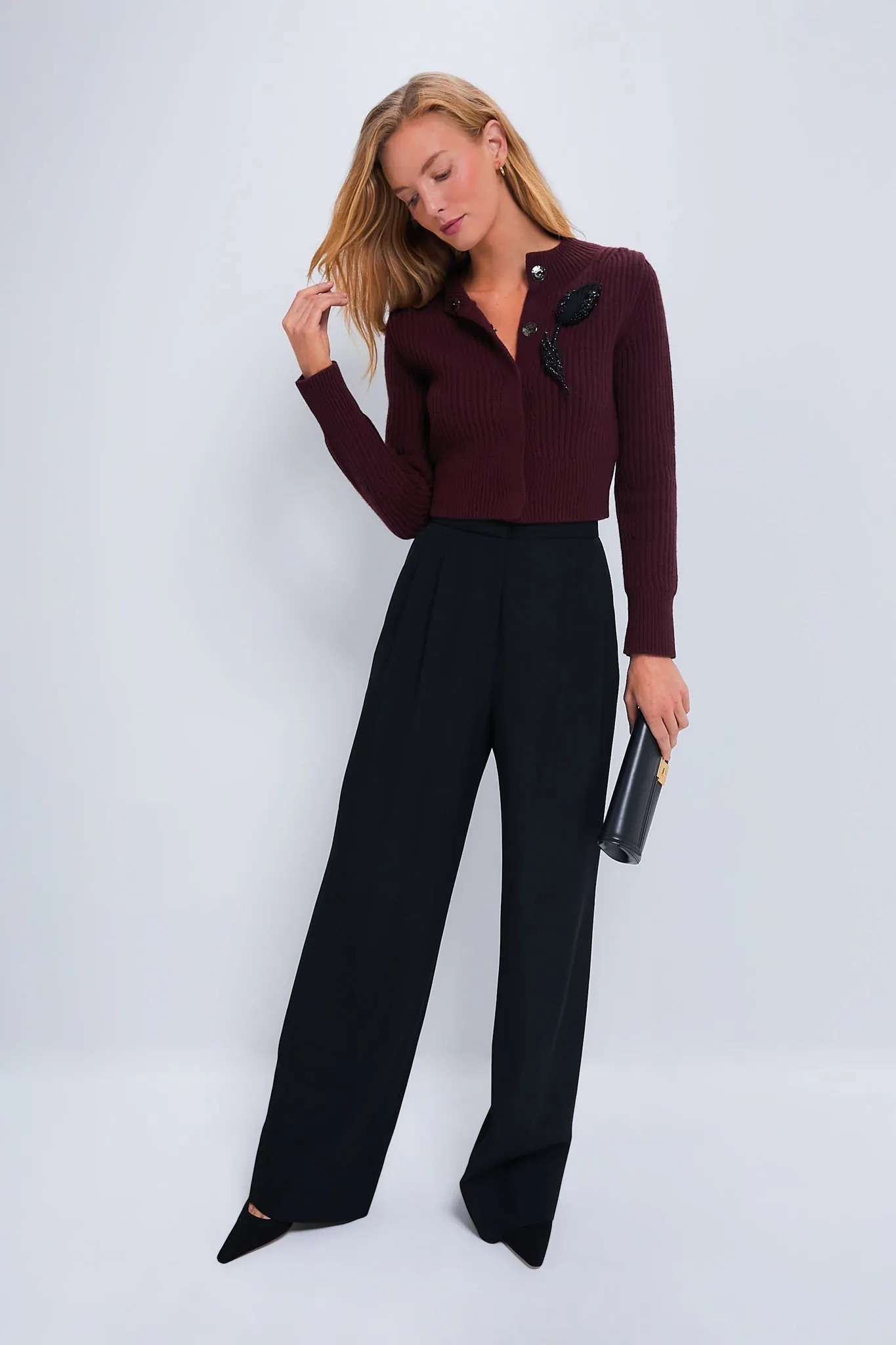 Black Wide Leg Trousers