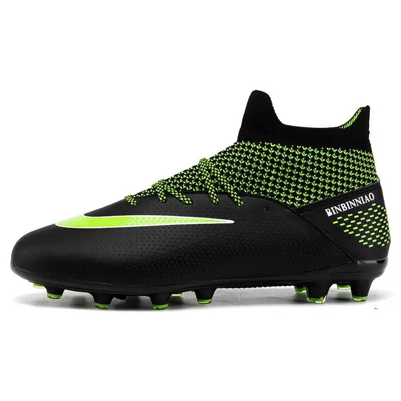 Boys Cleats High Top Soccer Boots - Ankle Football Soccer Boots