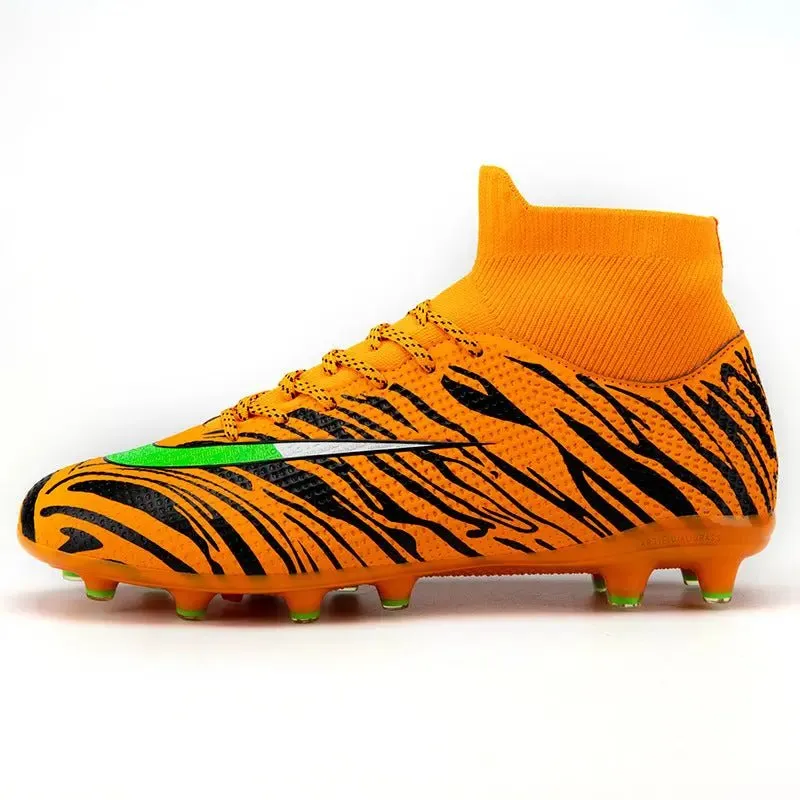 Boys Cleats High Top Soccer Boots - Ankle Football Soccer Boots