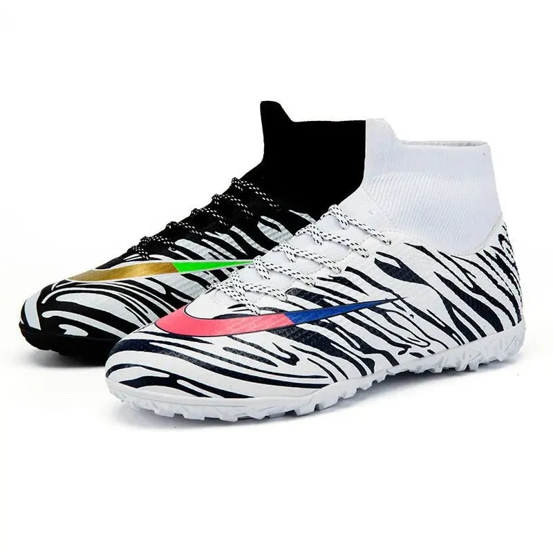 Boys Cleats High Top Soccer Boots - Ankle Football Soccer Boots