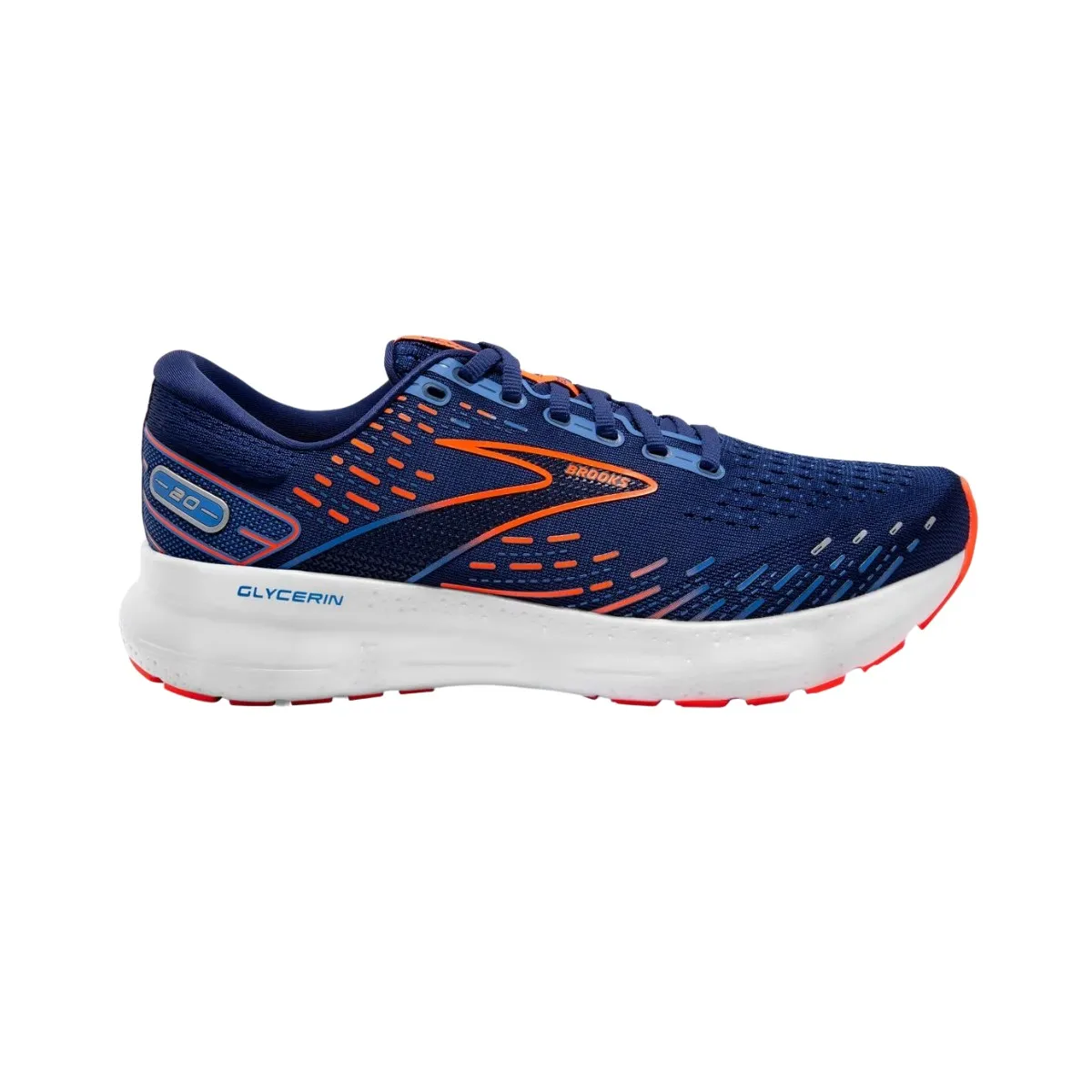 Brooks Glycerin 20 Shoes Blue Orange