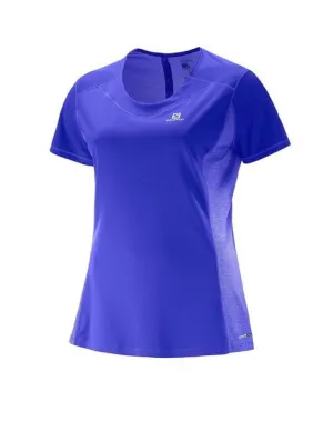 Camiseta Running Salomon Agile Morado