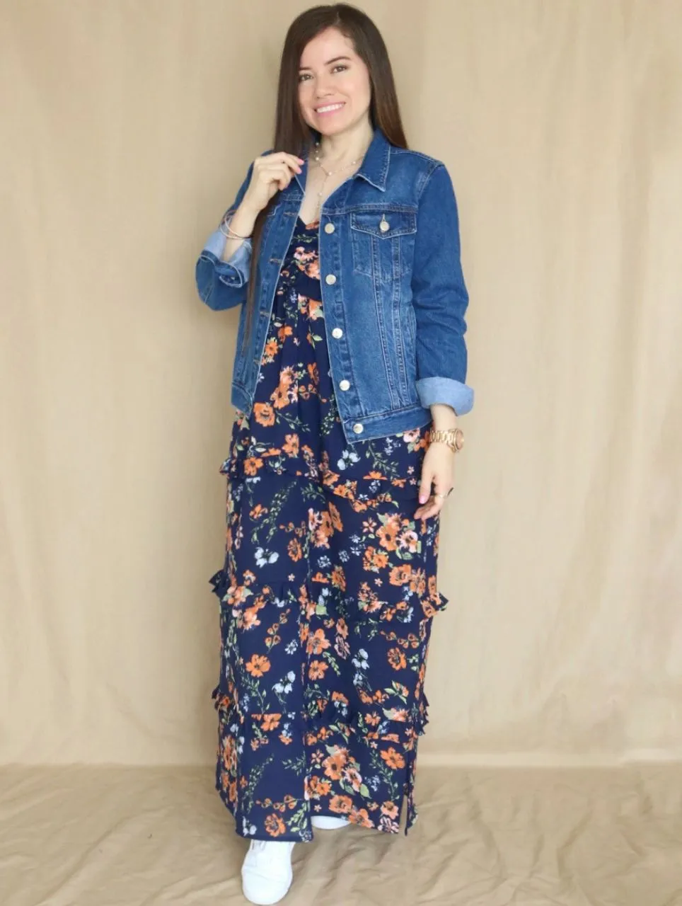 CASACA DENIM AZUL