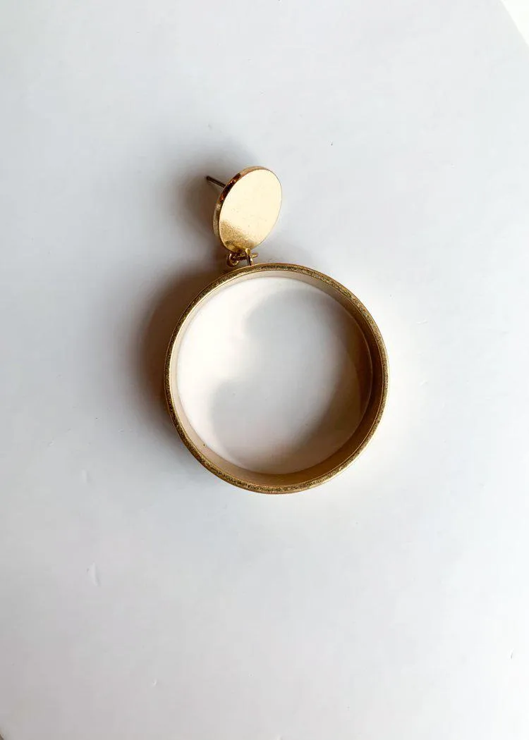 Chaing Mai Chunky Gold Drop Hoops