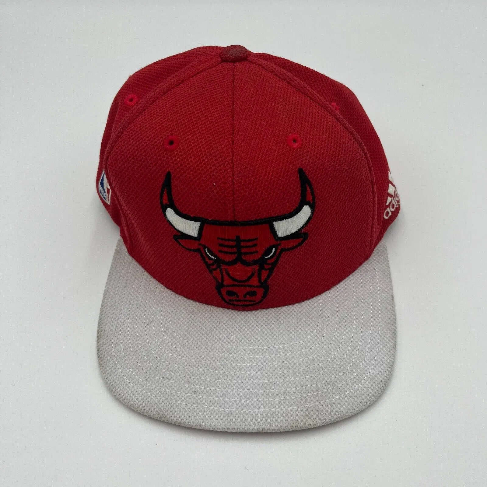 Chicago Bulls Hat Cap Snapback Red Black Basketball Adjustable NBA Adidas Mens