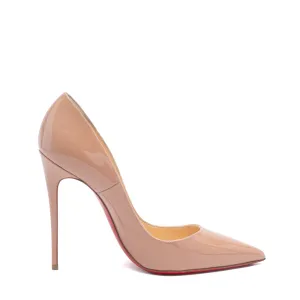 Christian Louboutin Nude Patent So Kate 120 Pumps 37.5