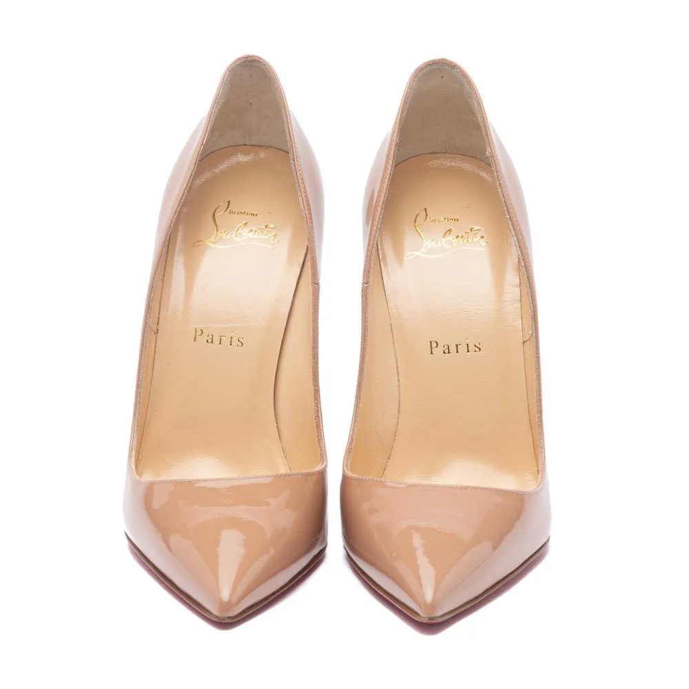 Christian Louboutin Nude Patent So Kate 120 Pumps 37.5