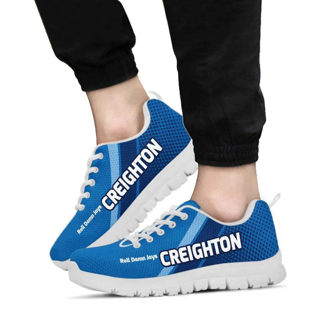 Creighton Roll Damn Jays Basketball Fan Breathable Mesh Fabric Running Soes