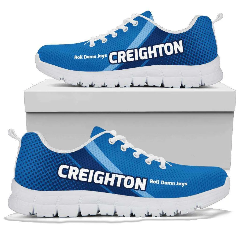 Creighton Roll Damn Jays Basketball Fan Breathable Mesh Fabric Running Soes