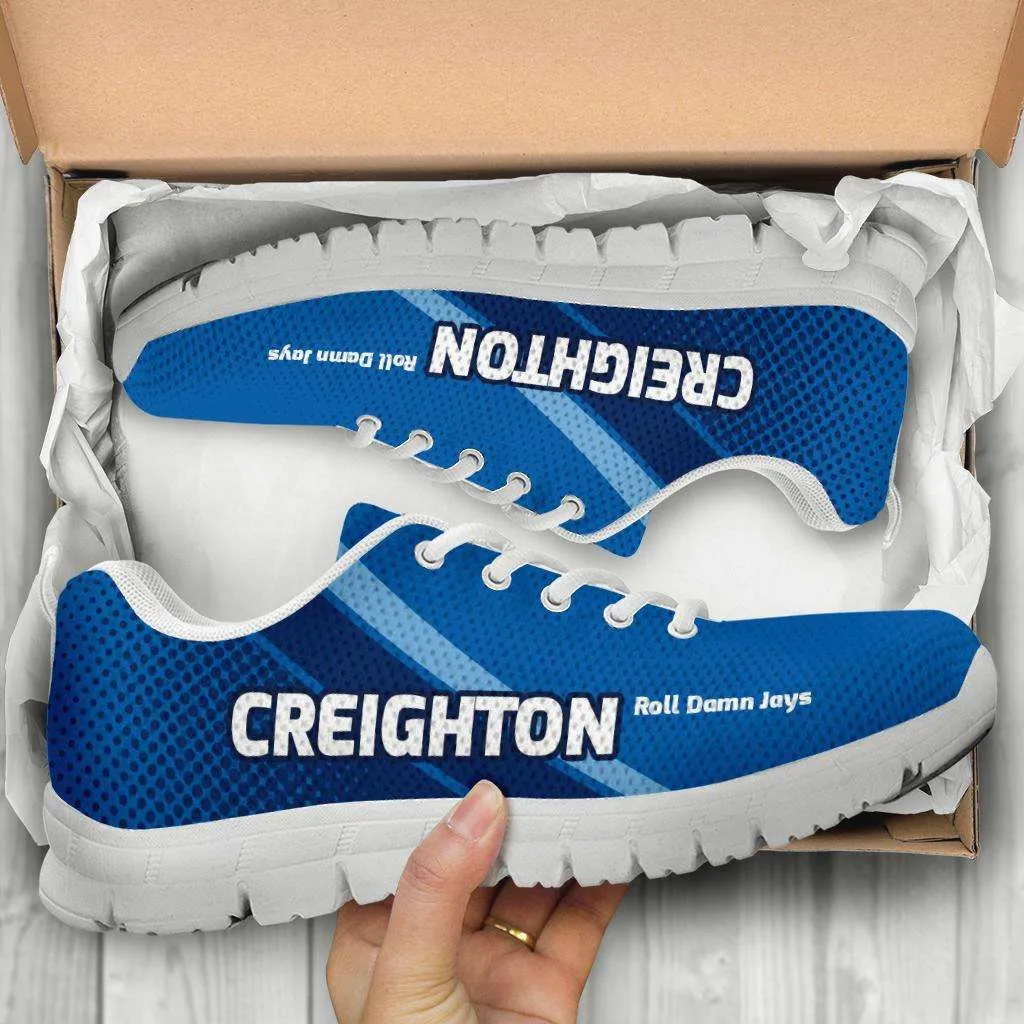 Creighton Roll Damn Jays Basketball Fan Breathable Mesh Fabric Running Soes